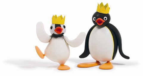 FOTKA - Roztomil tuk Pingu zavt v ervnu na dtskou stanici Jim Jam