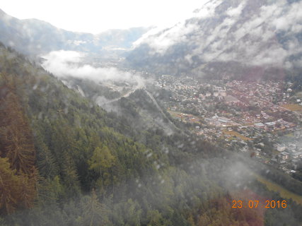 FOTKA - Hora Aiguille du Midi a asn leteck pohled na vrchol Mont Blanku