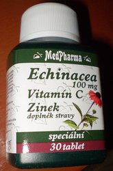 Echinacea, vitamn C, zinek