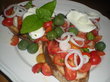 fotka Bruschetta al italiano s mozzarellou    