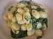 Gnocchi se pentem a plsovm srem (nivou)