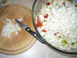 fotka Zeleninov salt s mozzarellou a olejem