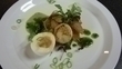fotka Kuchask pohotovost - Losos s apkatm celerem, bylinkovm olejem a vejcem